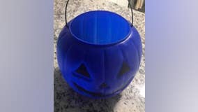 Raising autism awareness with blue Halloween buckets