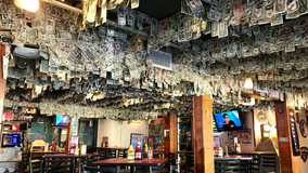 Florida bar with nearly $15,000 stuck to walls donates money for hurricane victims in Bahamas