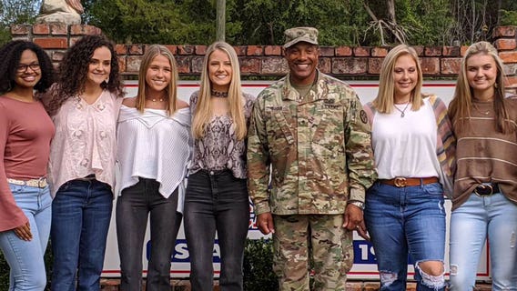 Soldier surprises students who began writing letters to him in kindergarten while he was deployed in Iraq