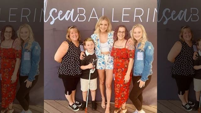 Country star Kelsea Ballerini surprises blind boy battling cancer with special gift