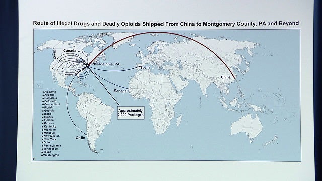 Ex-deputy sheriff, 3 Chinese men charged for fentanyl sales