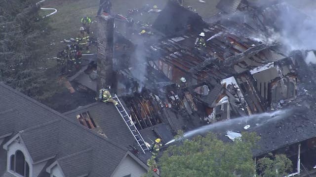 Home destroyed after large fire in Chester County