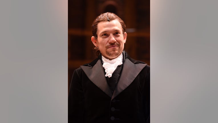 Miguel Cervantes attends the curtain call for