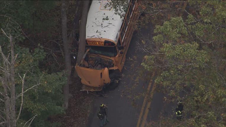 School bus crash Swamp Road