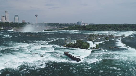 Severe weather dislodges 101-year-old boat trapped above Niagara Falls