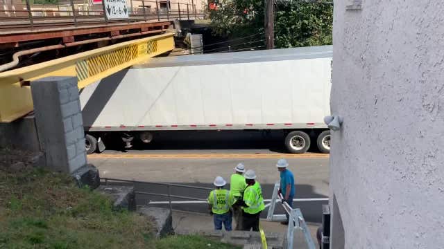 Delaware County residents concerned over tractor-trailers getting stuck under 'crash bridge'