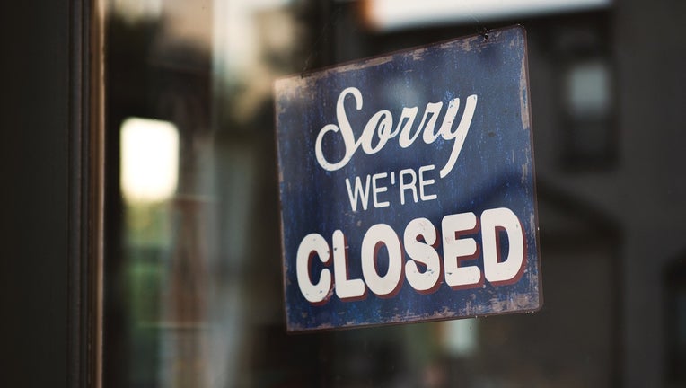 Closed store sign