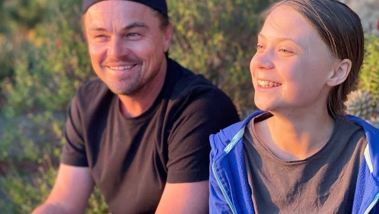 Leonardo DiCaprio and Greta Thunberg