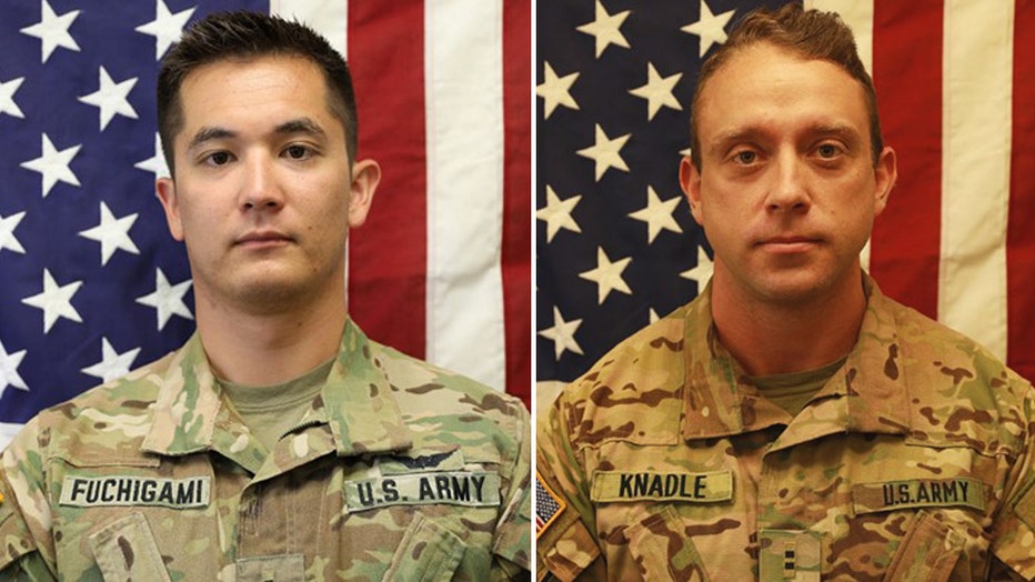 Chief Warrant Officers Kirk T. Fuchigami Jr. and David C. Knadle