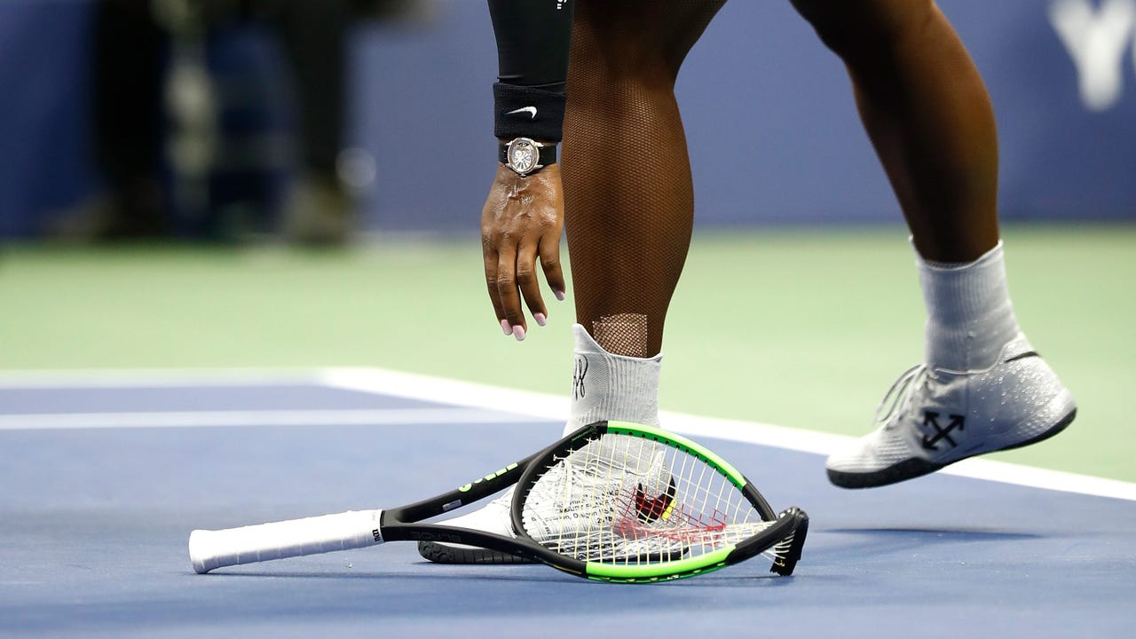 Serena Williams’ smashed US Open racket sells for more than $20K