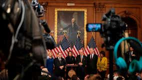 Pelosi leads 'somber' Trump impeachment