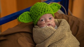 Baylor NICU babies dressed up as adorable Star Wars characters