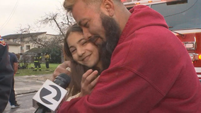 San Jose girl, 11, saves family from house fire