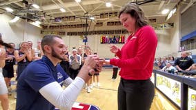 Opposing basketball coaches get engaged at game in Montgomery County