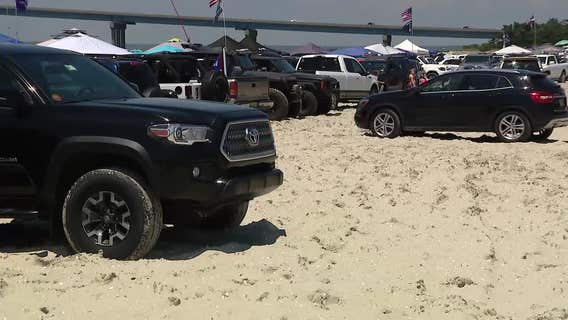 Brigantine man creates calendar for stranded cars on beach