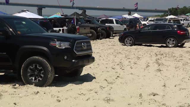 Brigantine man creates calendar for stranded cars on beach