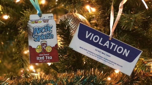 'Jawnaments' like a PPA ticket and Arctic Splash container bring Philly vibes to your Christmas tree