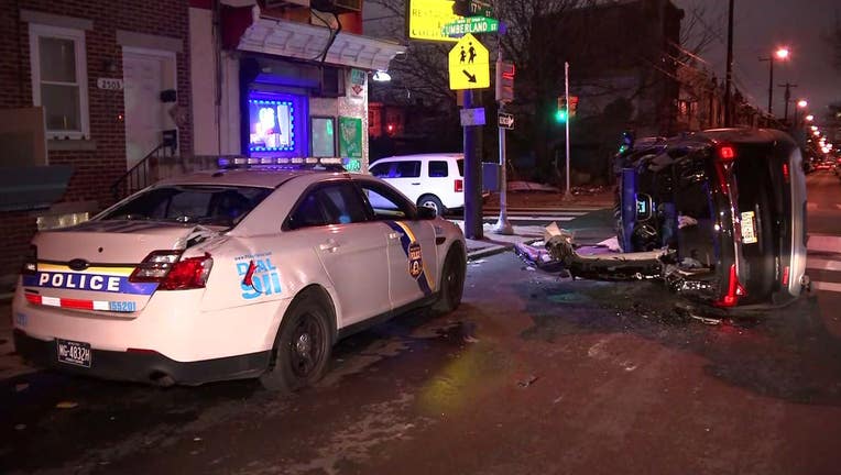 17th Street police cruiser crash