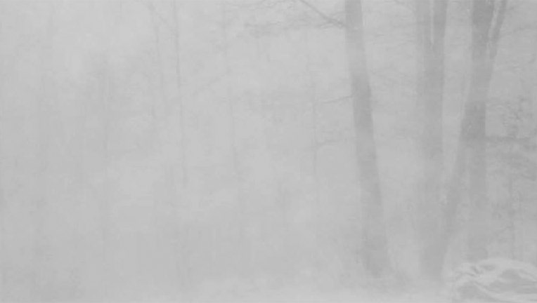 A snow squall in Pennsylvania in 2015.