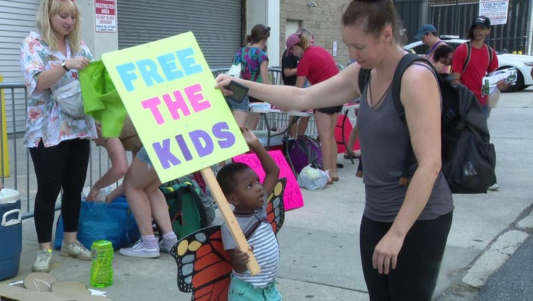 Berks County migrant detention center protest