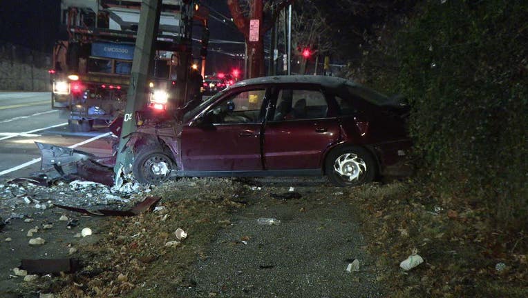 Frankford Avenue stabbing, car crash