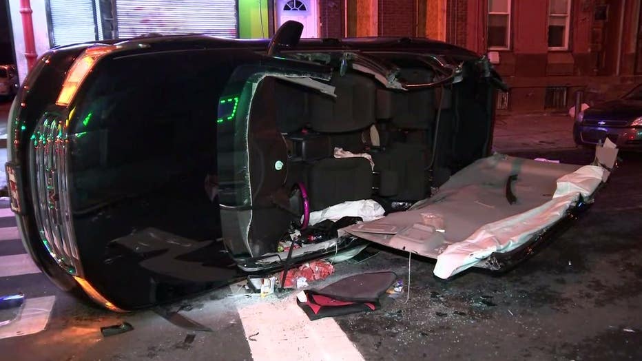 17th Street police cruiser crash
