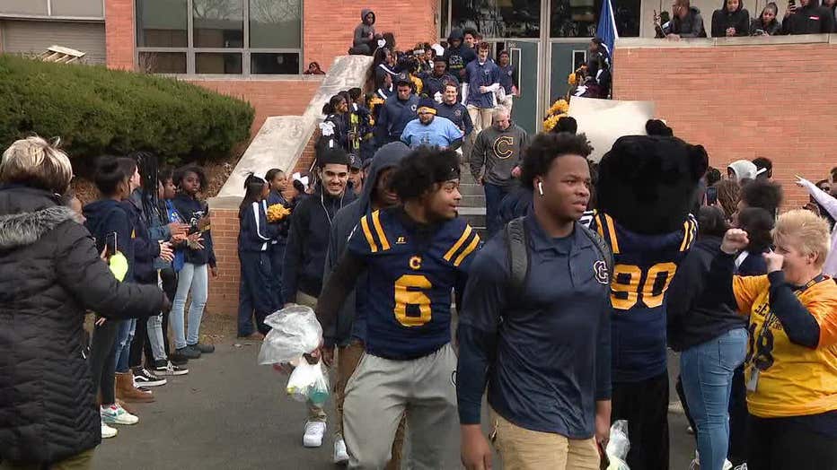 Pep rally held to send off Cheltenham Panthers ahead of state