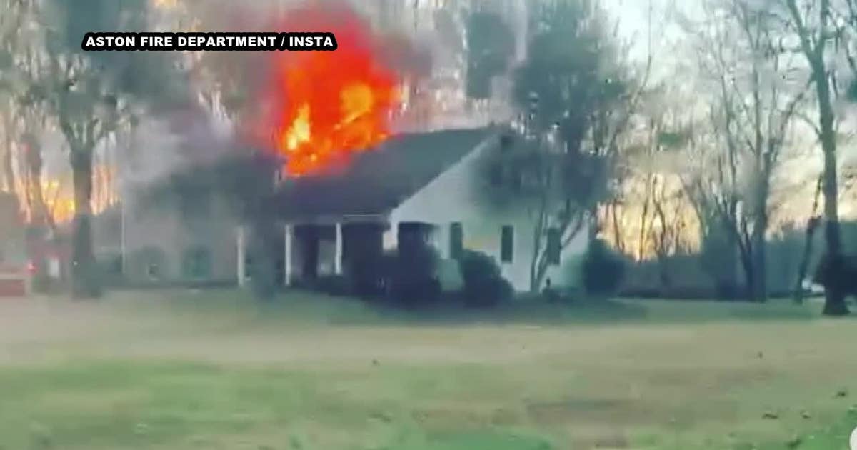 Fire tears through Delaware County home | FOX 29 Philadelphia