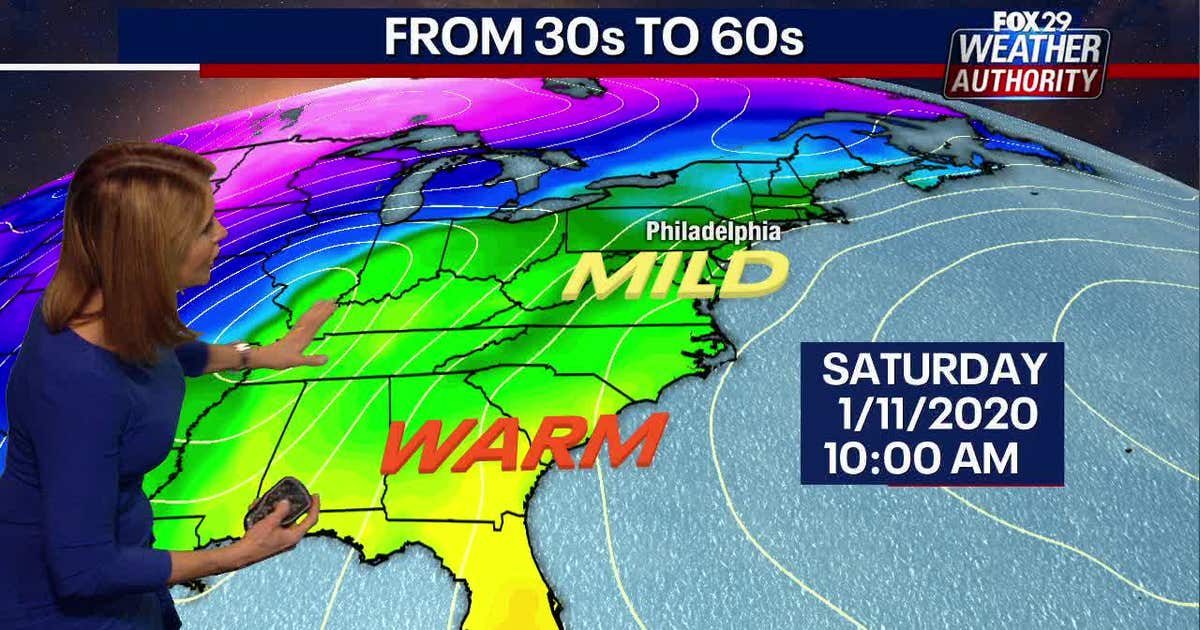 Weather Authority: Weekend warmup ahead with chance of rain | FOX 29 ...