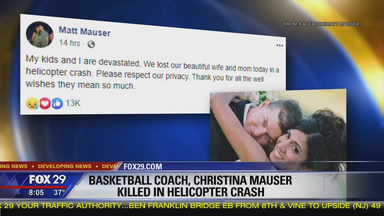 Basketball coach Christina Mauser killed in helicopter crash that