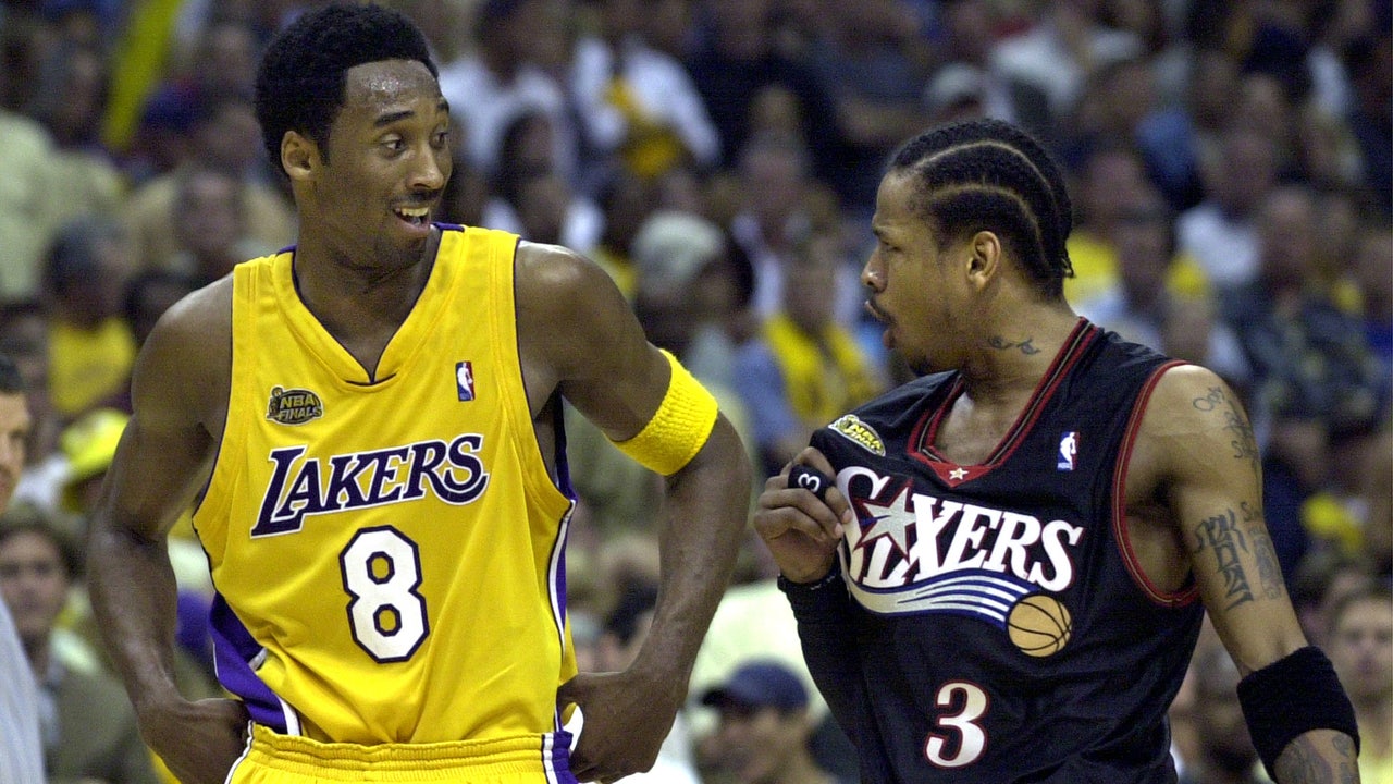 Iverson 2001 allstar  Basketball pictures, Kobe bryant pictures, Allen  iverson