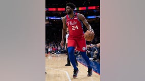 Embiid scores 24 in uniform No. 24 for Bryant in 76ers' win