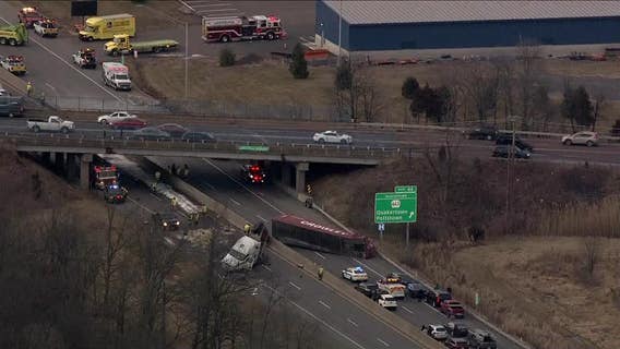 Northeast Extension reopens following crash involving tractor-trailer