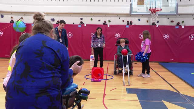 Gym teacher designs adapted class for students with disabilities