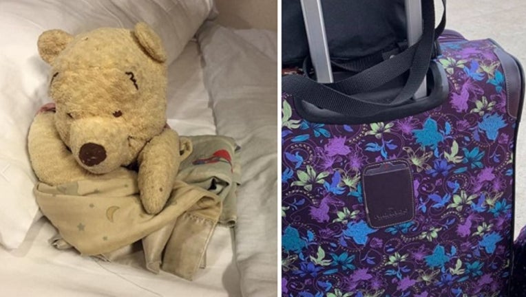 pooh bear luggage