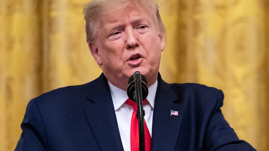 President Donald J. Trump addresses his remarks at the Nation’s Mayors on Transforming America’s Communities meeting Friday, Jan. 24, 2020, in the East Room of the White House. (Official White House Photo by Tia Dufour)