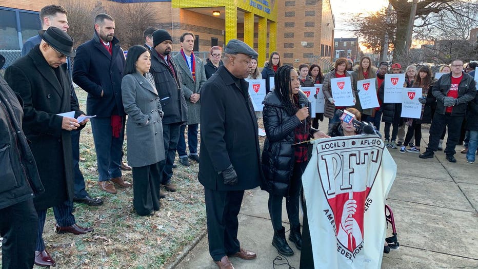 Philadelphia Federation of Teachers asbestos protest