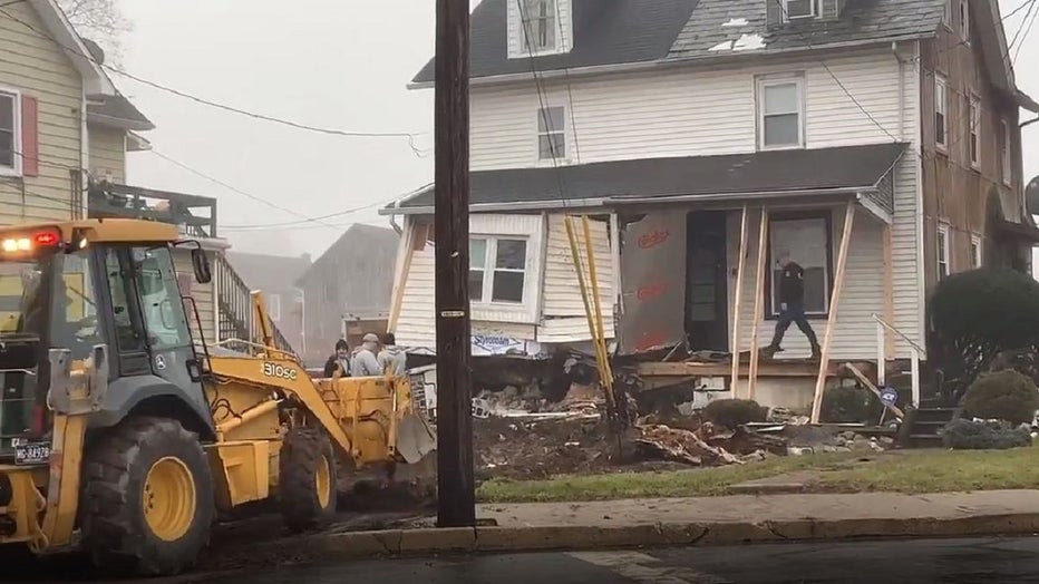 Coca-Cola tractor-trailer crashes into Quakertown home