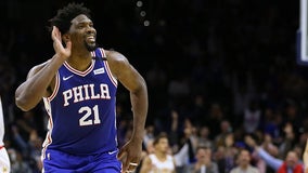 Embiid scores career-high 49, 76ers beat Hawks 129-112