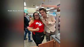 Harry Styles spotted at Wawa in Delaware, signs burrito bag for fan