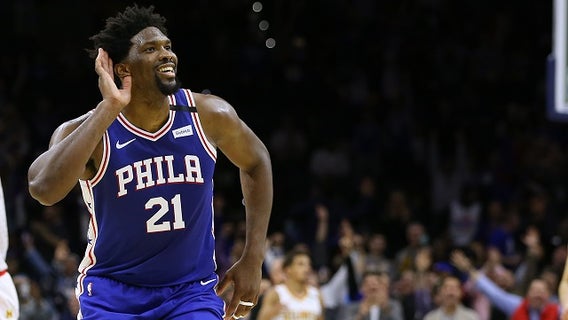 Embiid scores career-high 49, 76ers beat Hawks 129-112