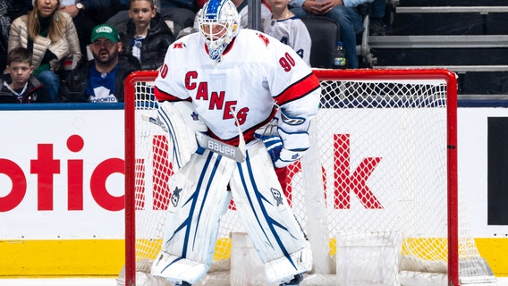 Zamboni driver turned emergency goalie for Hurricanes headed to Raleigh with the team