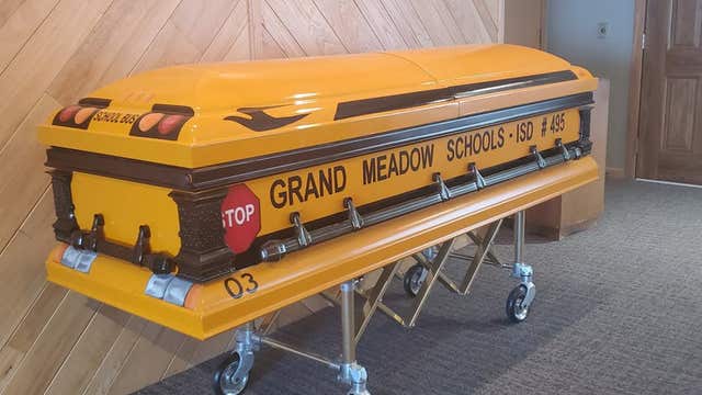 Beloved Minnesota school bus driver honored with special casket