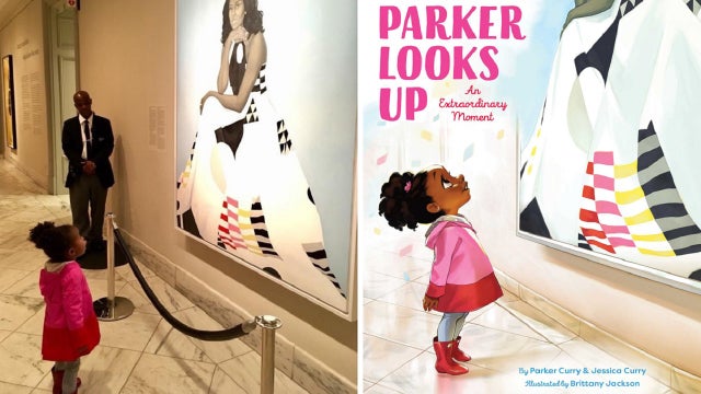 'Parker Looks Up': Book captures viral moment with Michelle Obama portrait