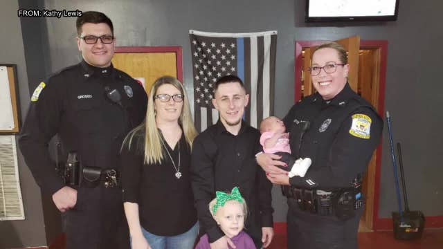 Aston police officers help deliver baby girl