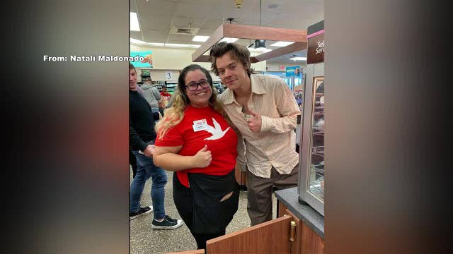 Harry Styles spotted at Wawa in Delaware, signs burrito bag for fan