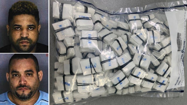 2 men arrested in Bensalem drug bust; 5K bags of heroin seized