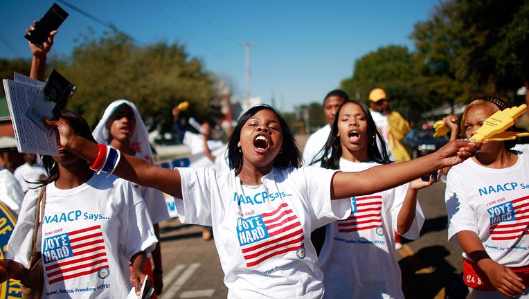 FILE: College students on the NAACP's 