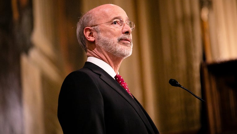 Gov. Tom Wolf delivers his budget address.