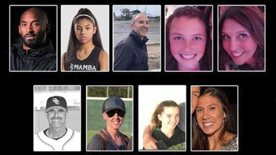 Victims of the Calabasas helicopter crash